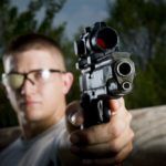 pistol shooting practice